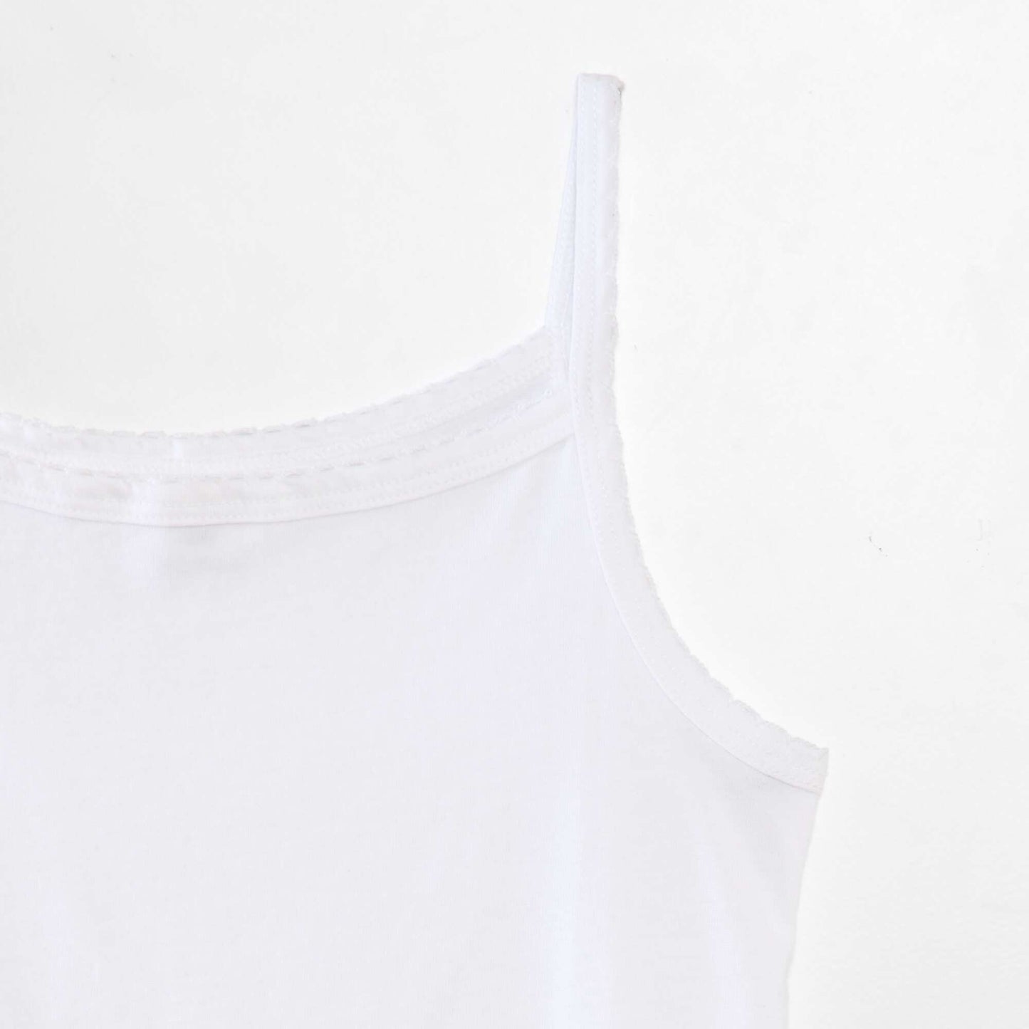 Pack of 3 cotton vest tops WHITE