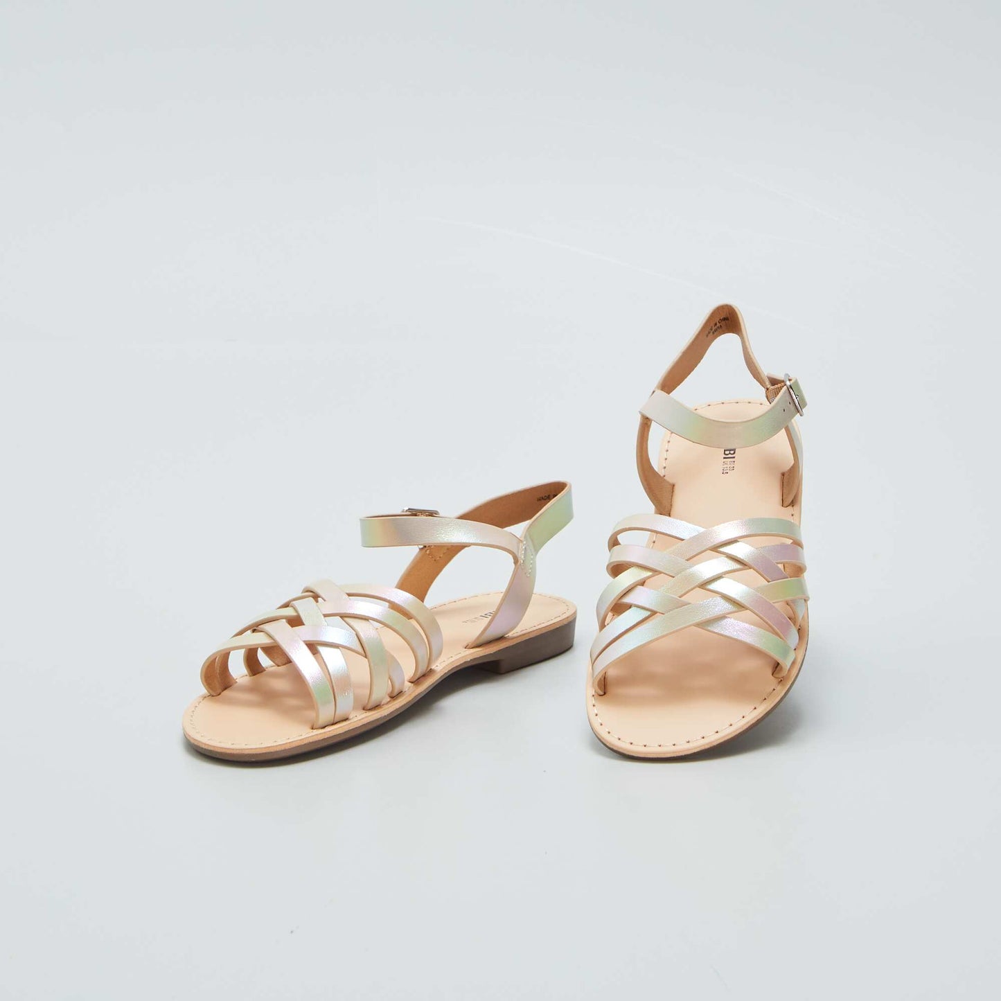 Faux leather sandals YELLOW