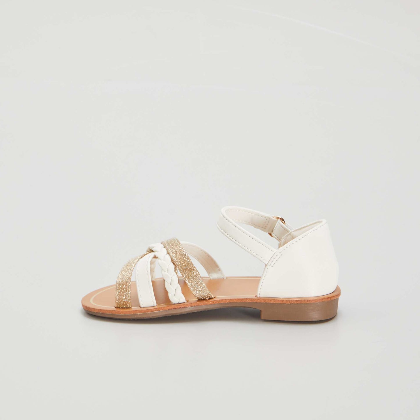Sandals with stylish straps white