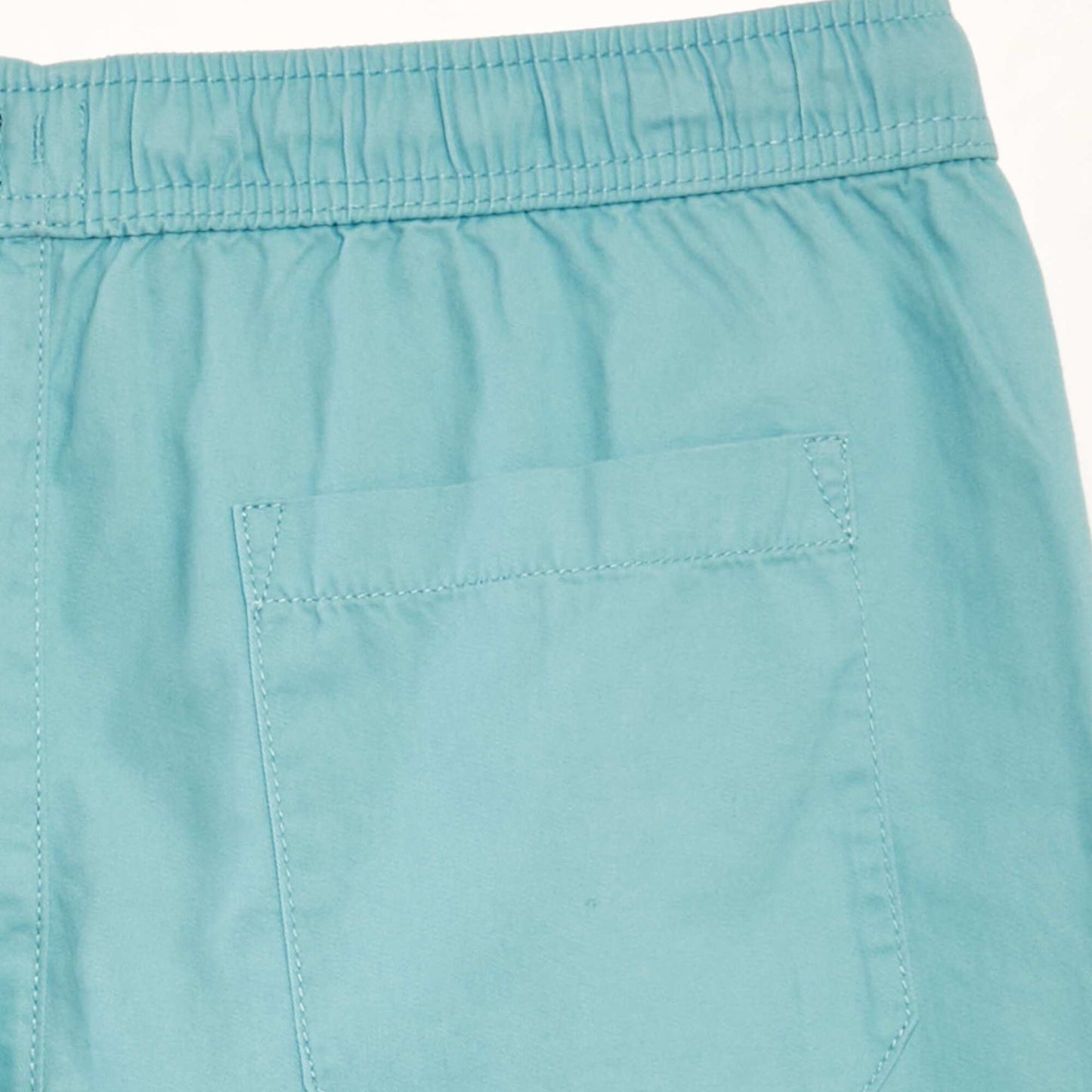 Chino Bermuda shorts with elasticated waist BLUE
