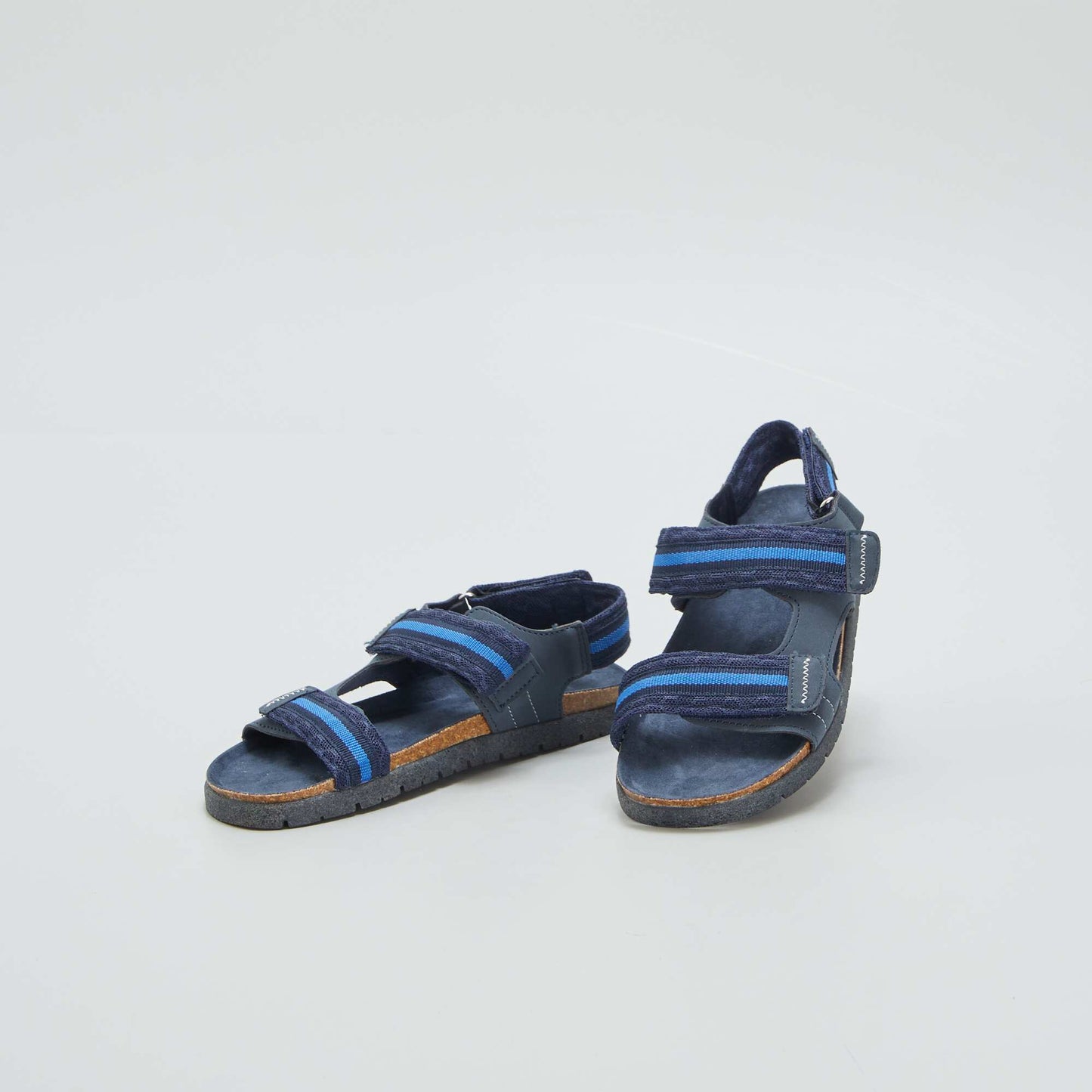 Hook and loop hiking sandals BLUE