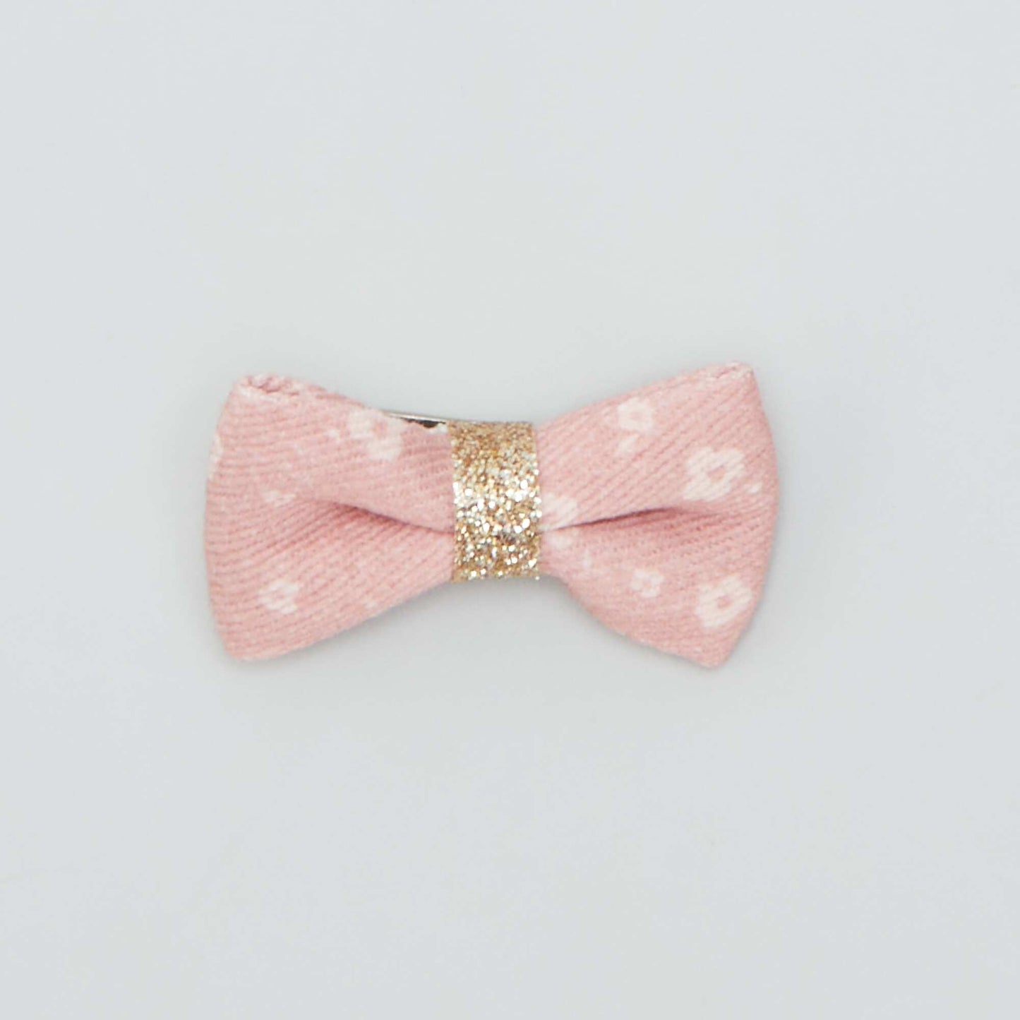 Pack of 3 snap hair clips with bows PINK