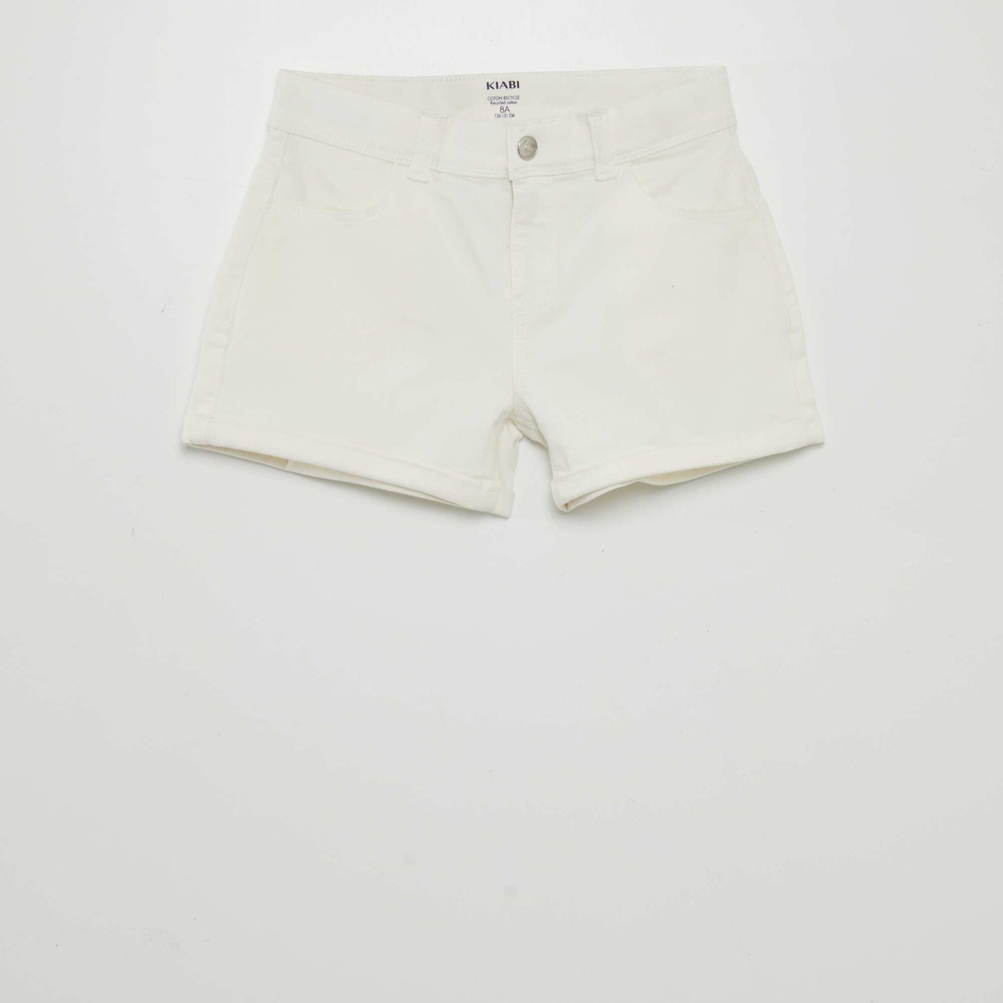 Twill shorts WHITE