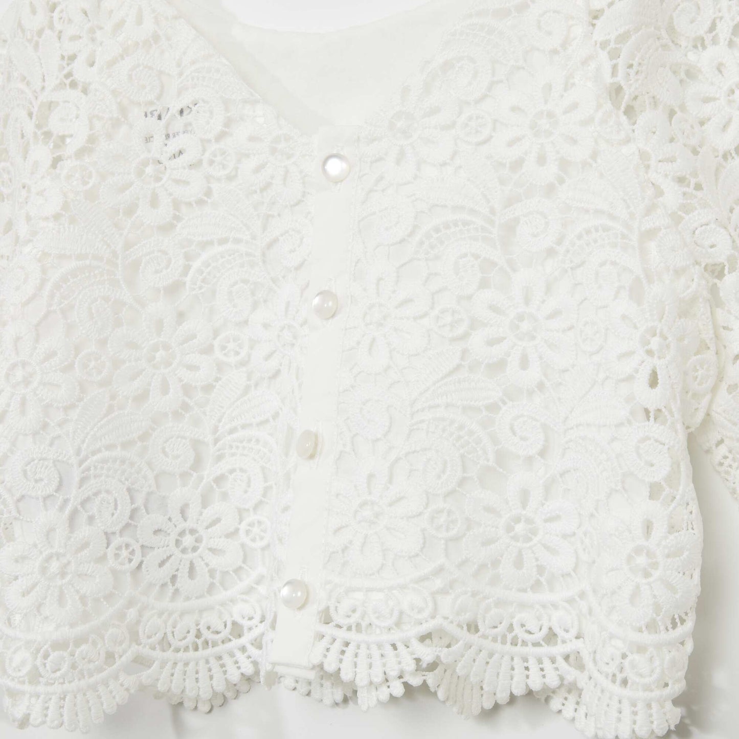 Crochet blouse WHITE