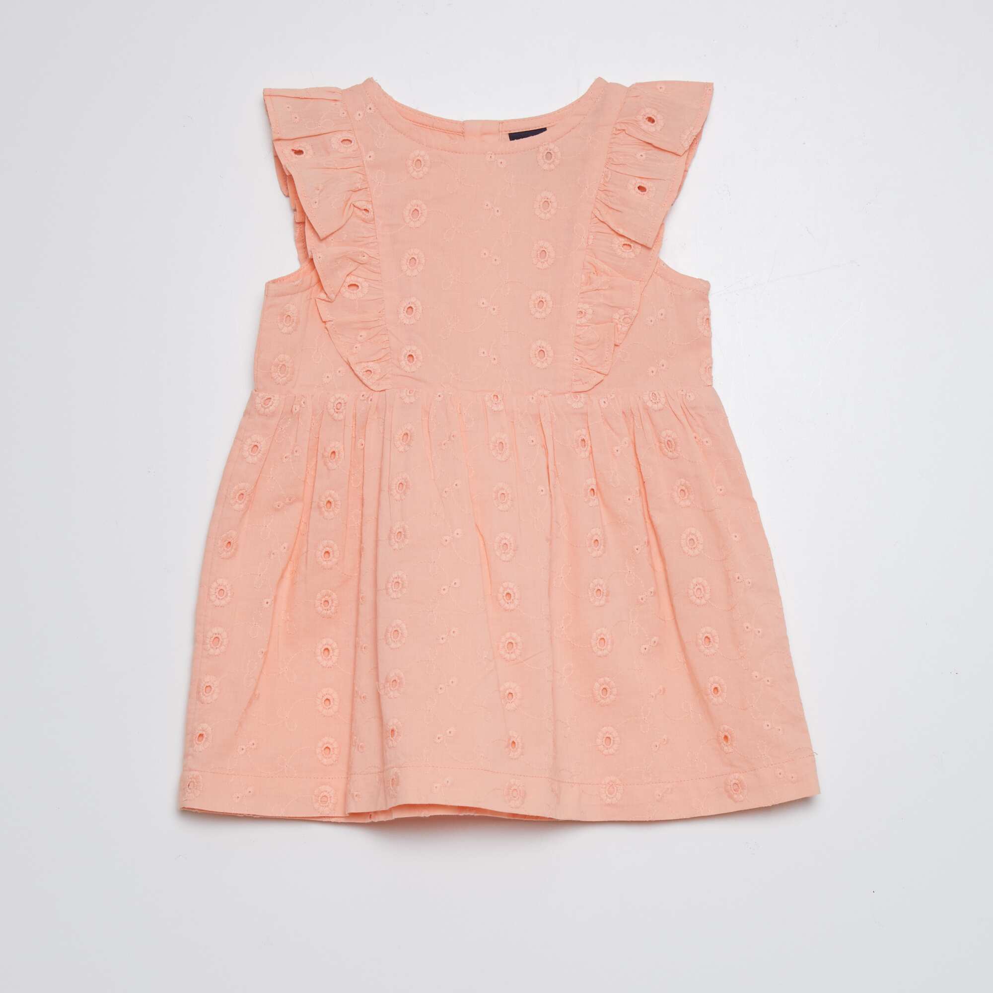 Kiabi | Ruffled dress with broderie anglaise PINK