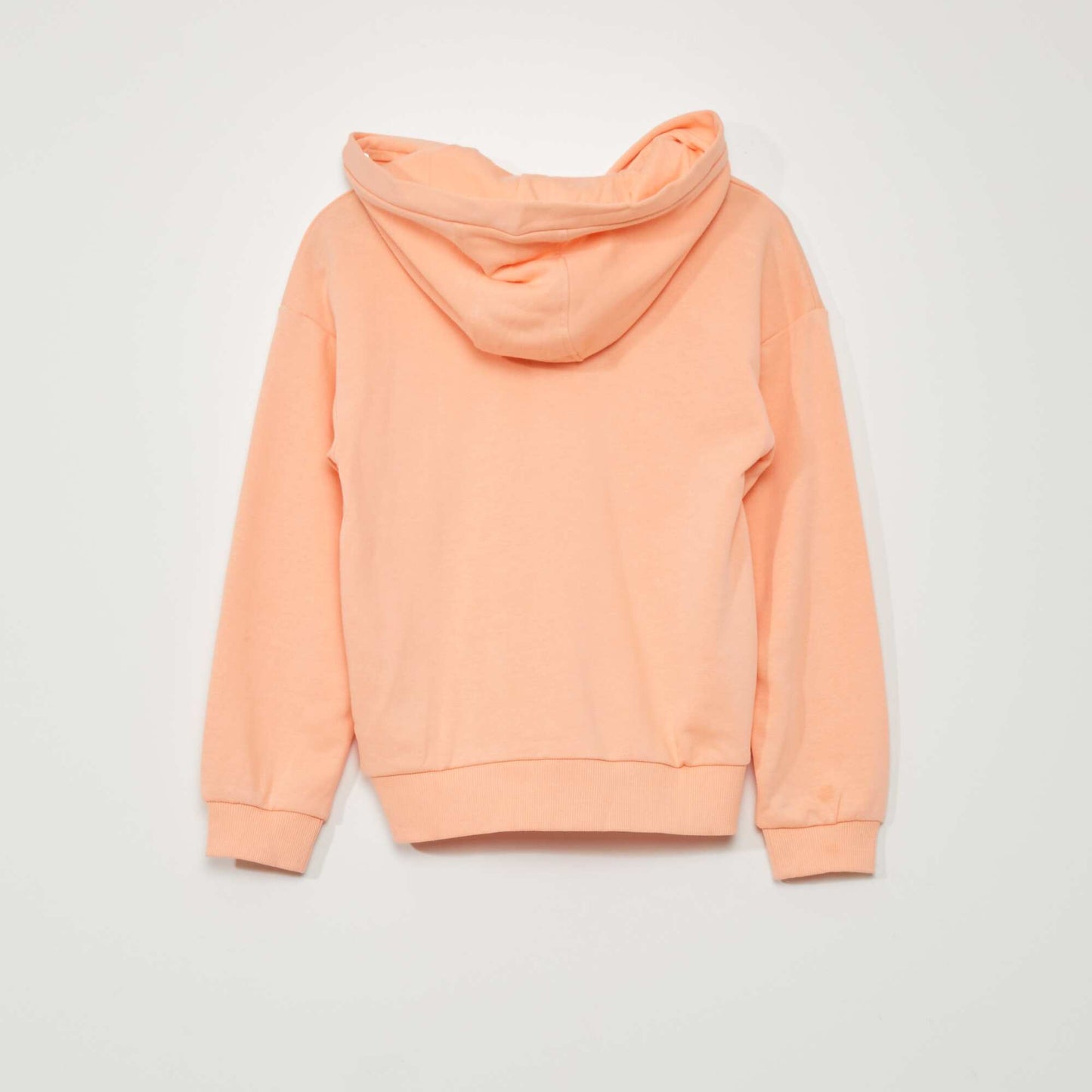 French terry zip-up sweatshirt ORANGE