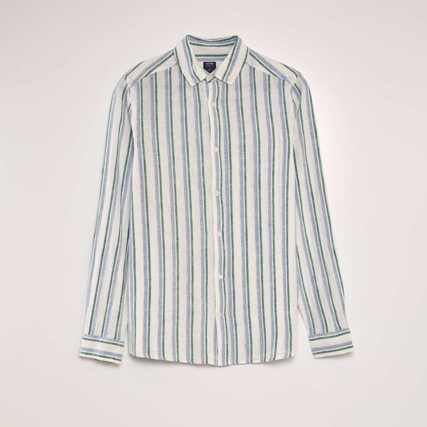 Striped linen shirt WHITE