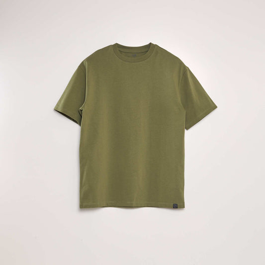 Plain cotton T-shirt green