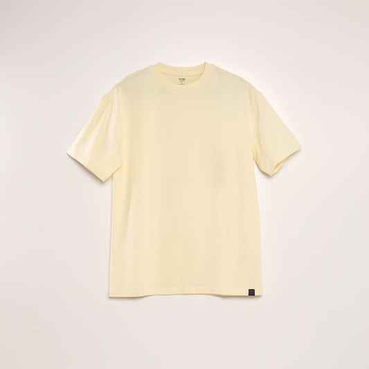 Plain cotton T-shirt WHITE