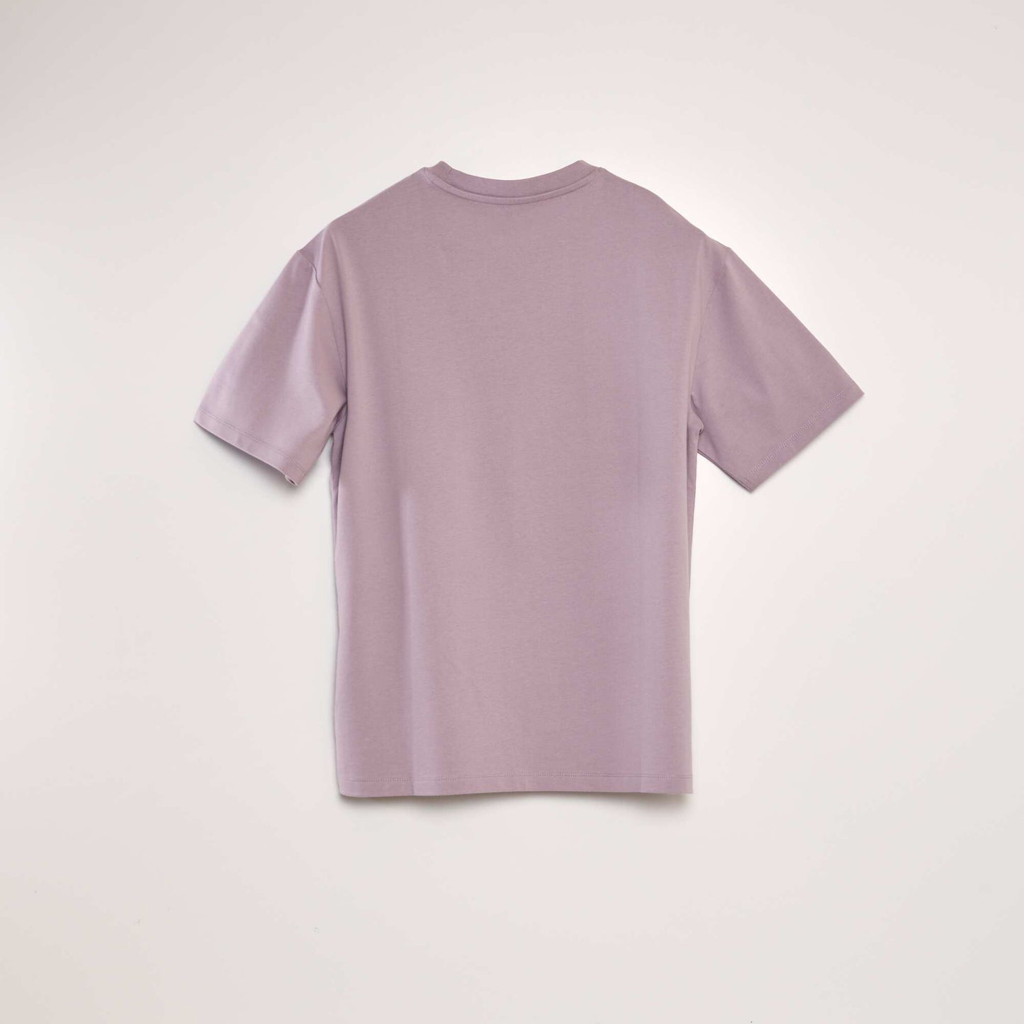 Plain cotton T-shirt PURPLE