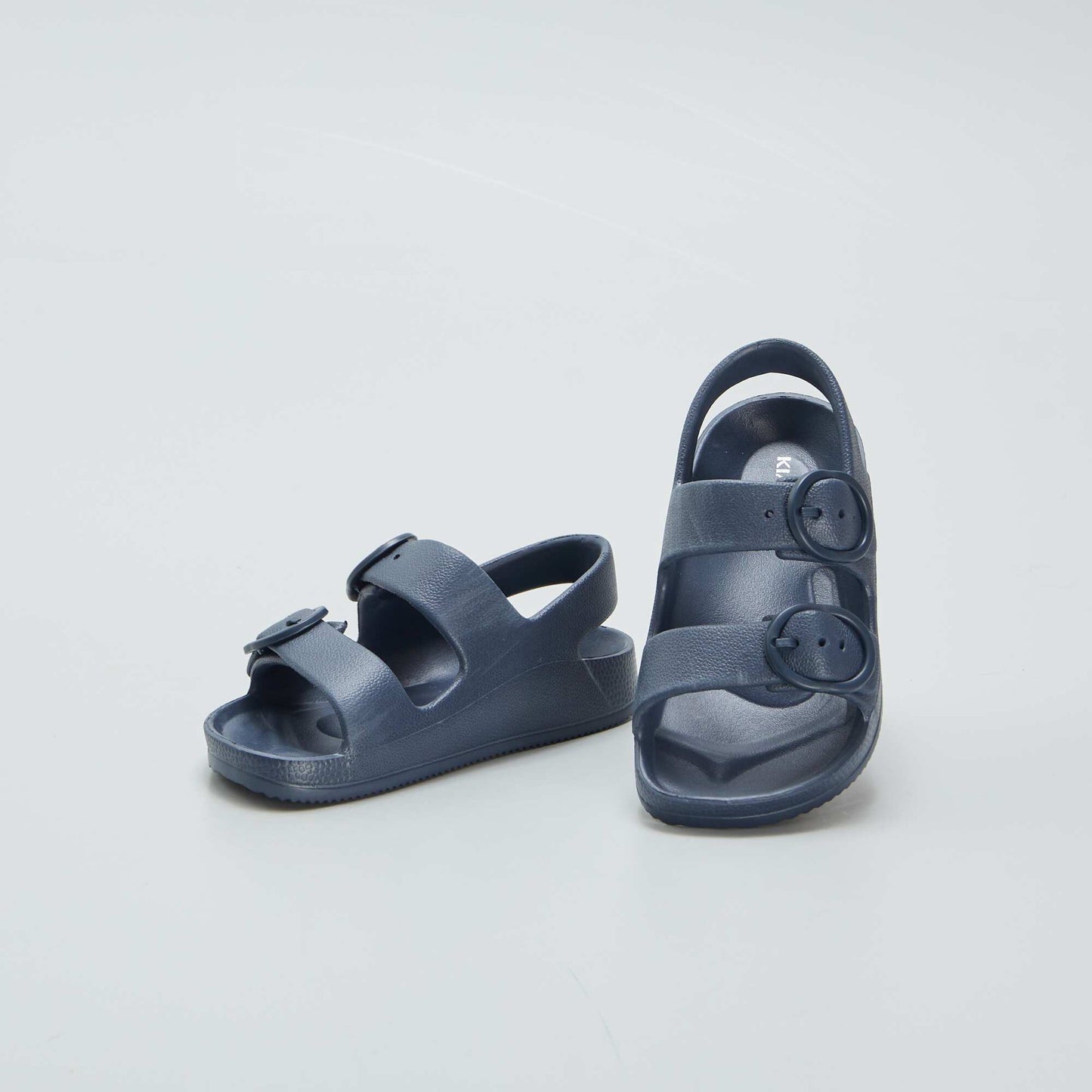 Flat sandals with straps BLUE