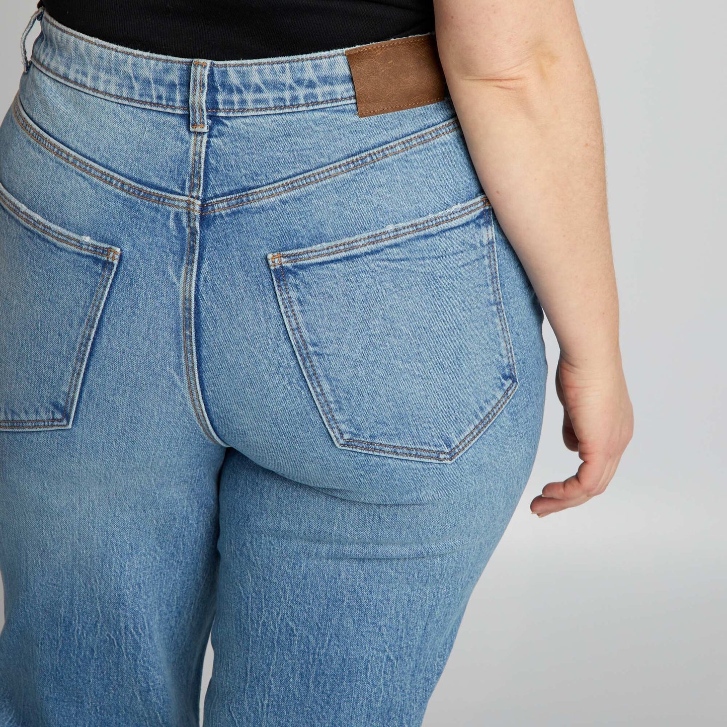High-rise flared/bootcut jeans BLUE