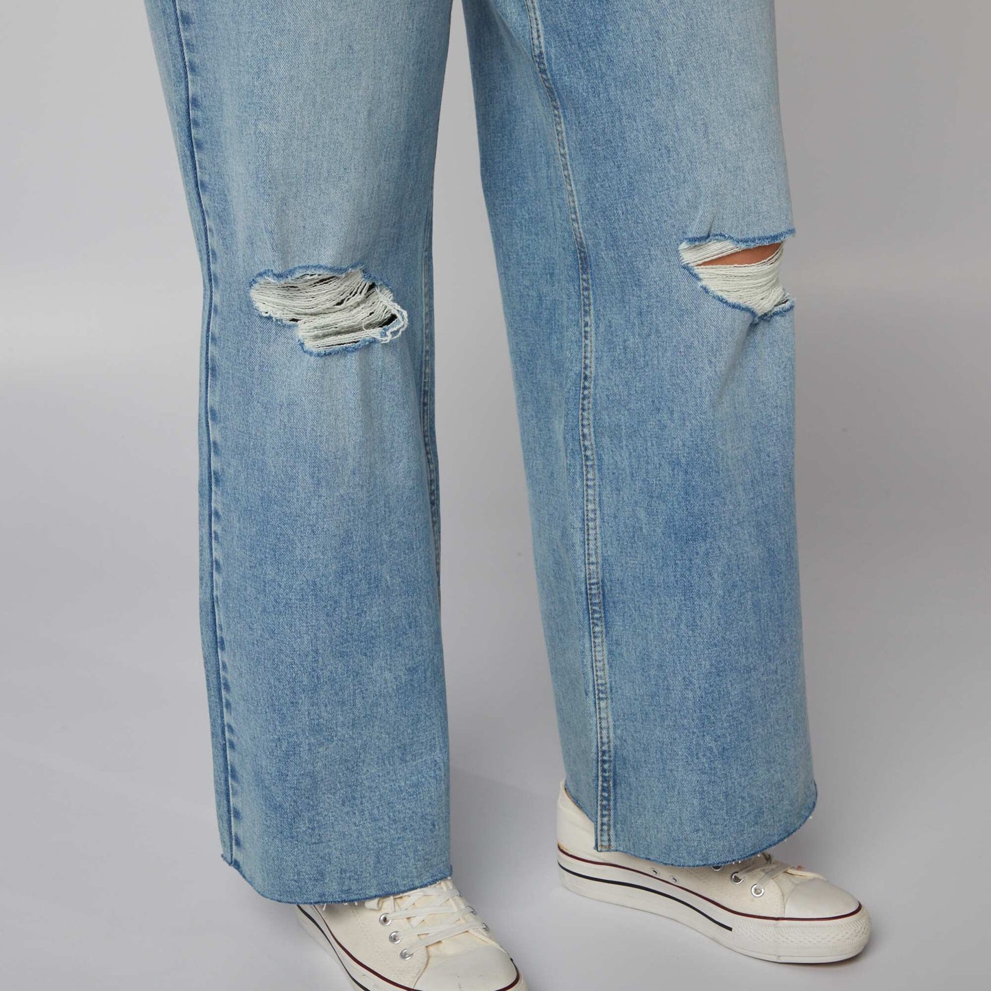 High-rise wide-leg jeans BLUE
