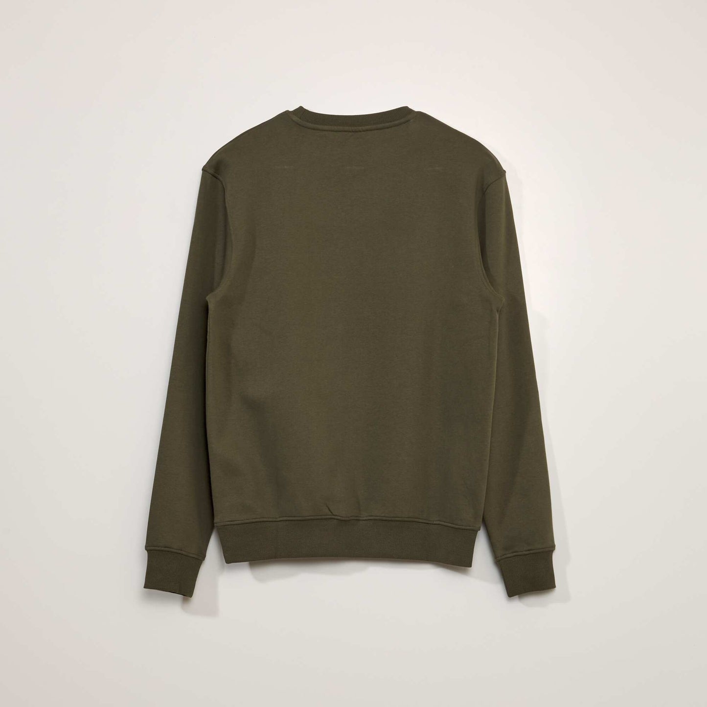 Round neck sweater with sweatshirt fabric lining GRAPE PERSIMMON