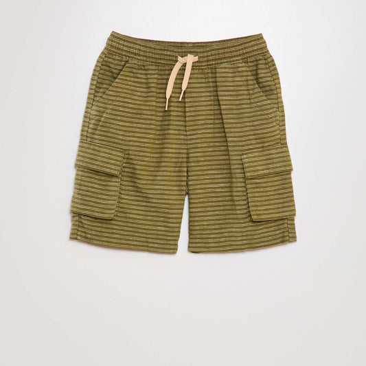 Multi-pocket Bermuda shorts KHAKI