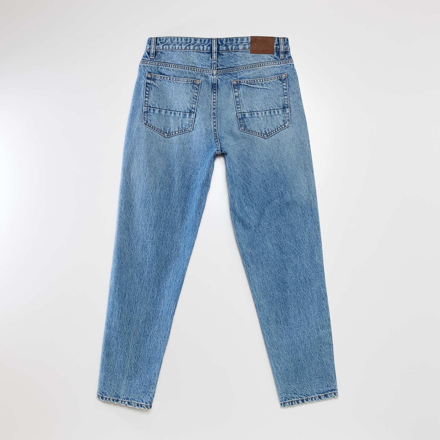 Destroyed relaxed-fit jeans BLUE