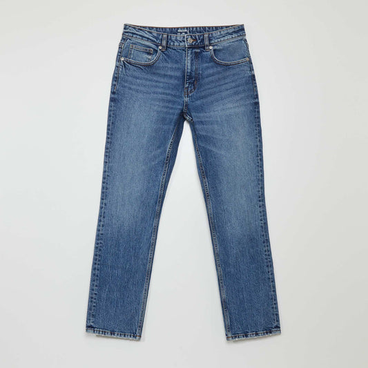 5-pocket straight-leg jeans BLUE