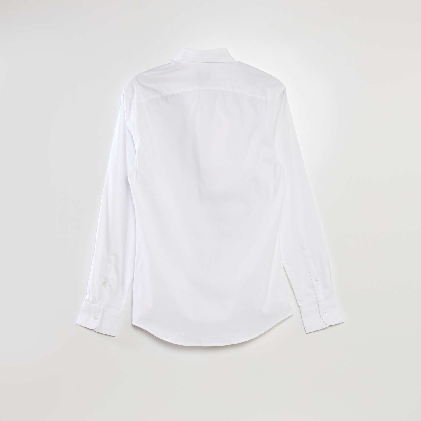 Slim-fit stretchy shirt white