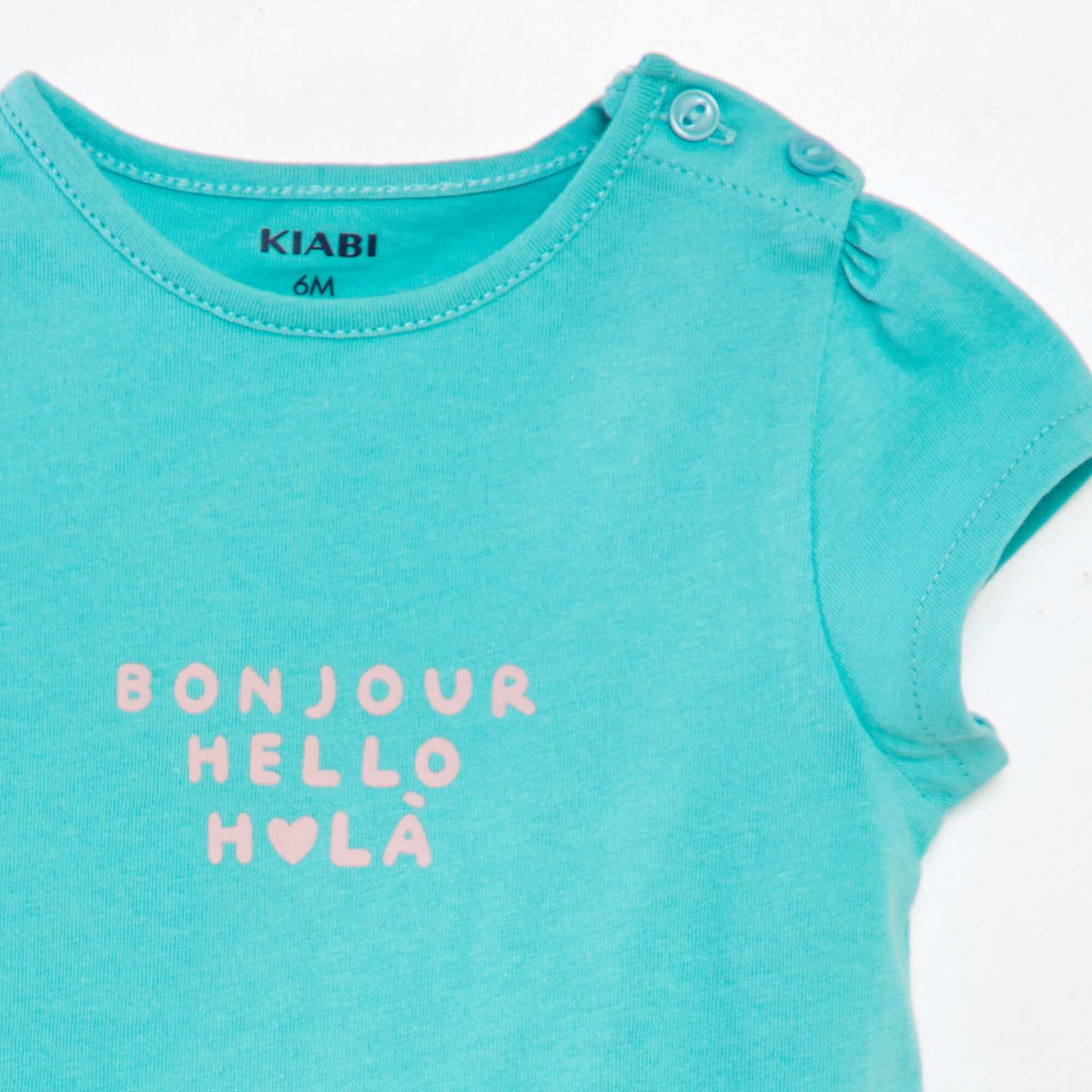 شعار مطبوع تيشرت أخضر