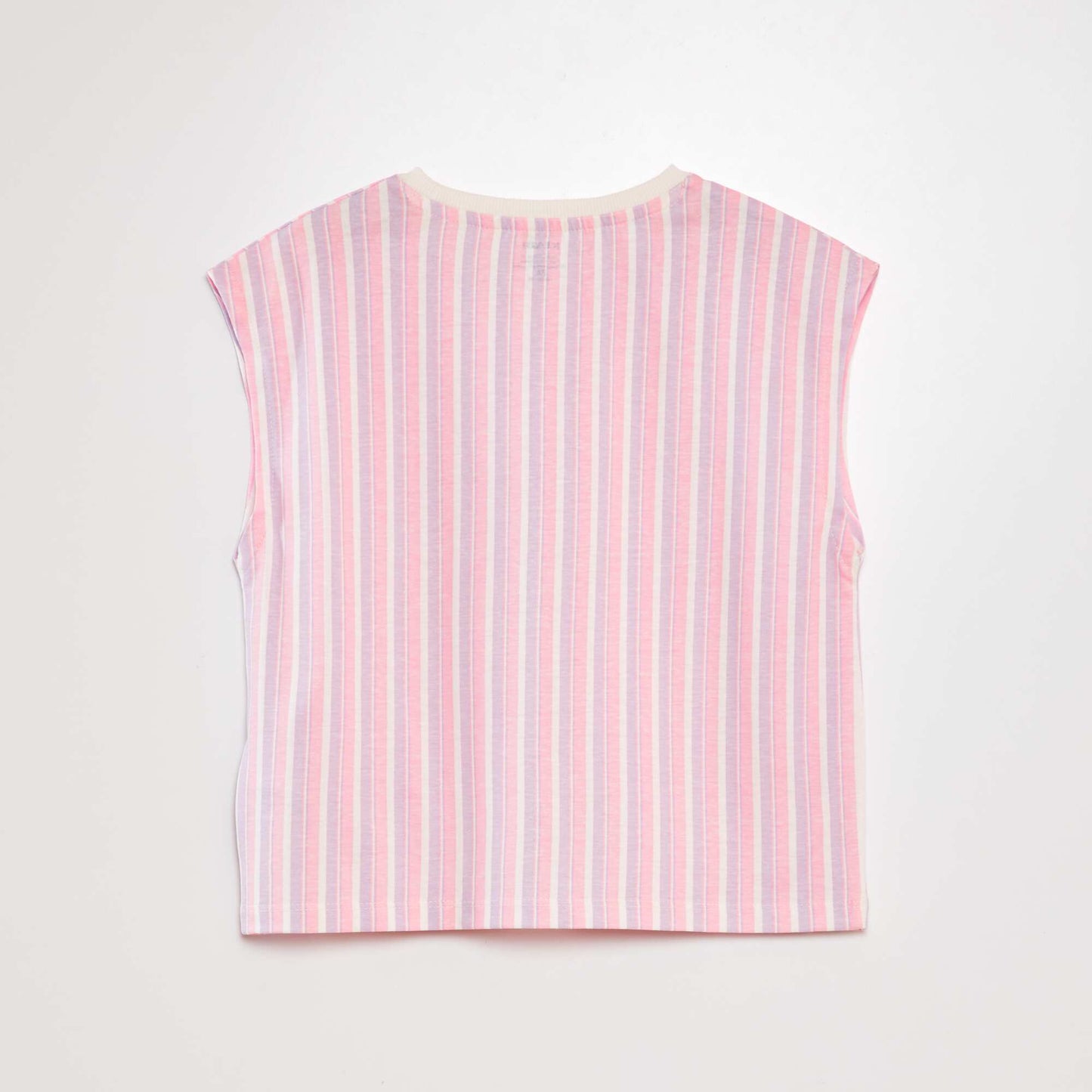 T-shirt with cutaway arms PINK