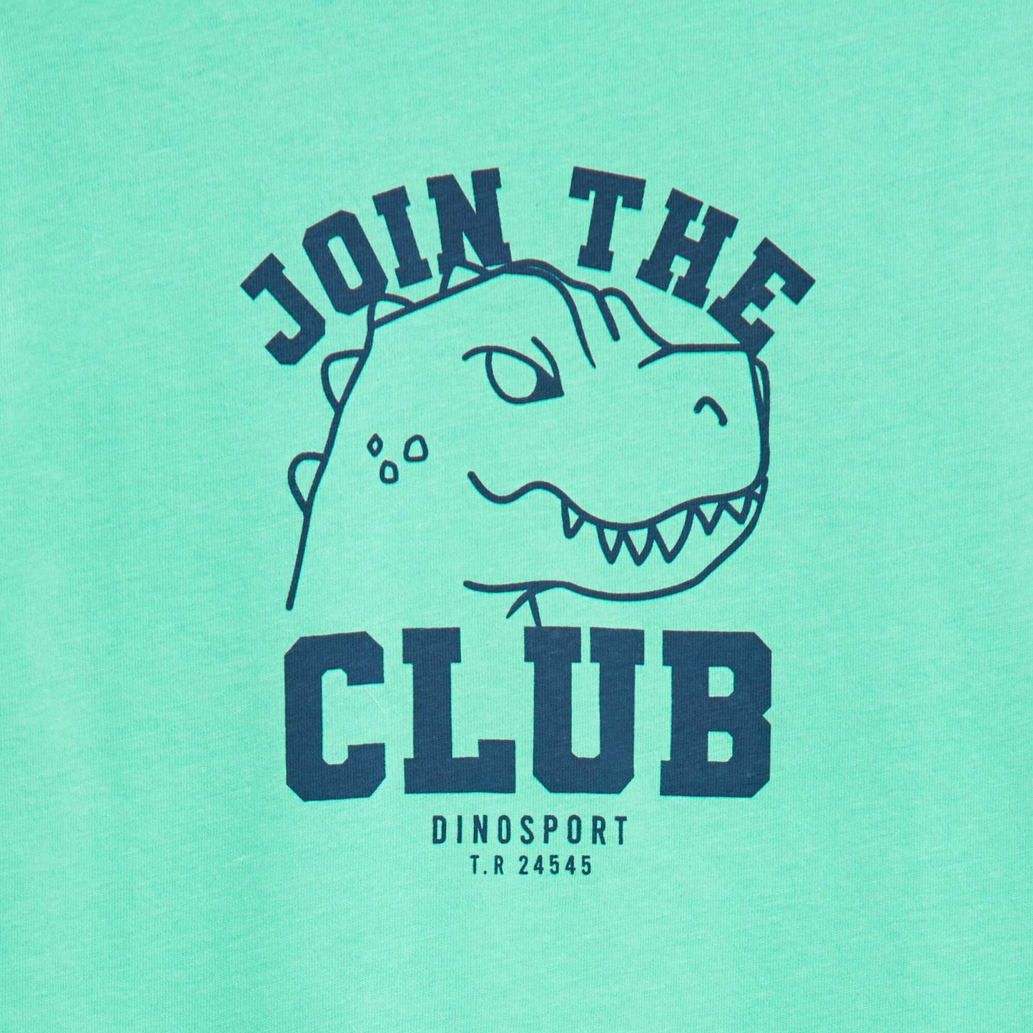 تيشيرت قطن بياقة مستديرة أخضر