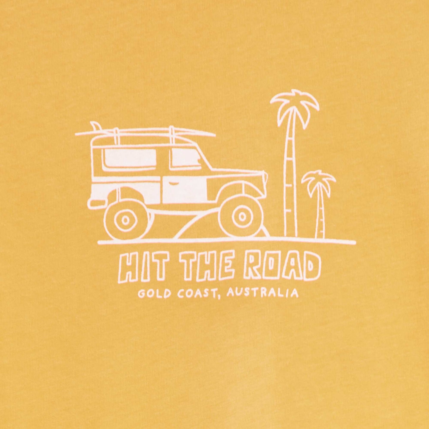 تي شيرت قطن بياقة مستديرة برتقالي