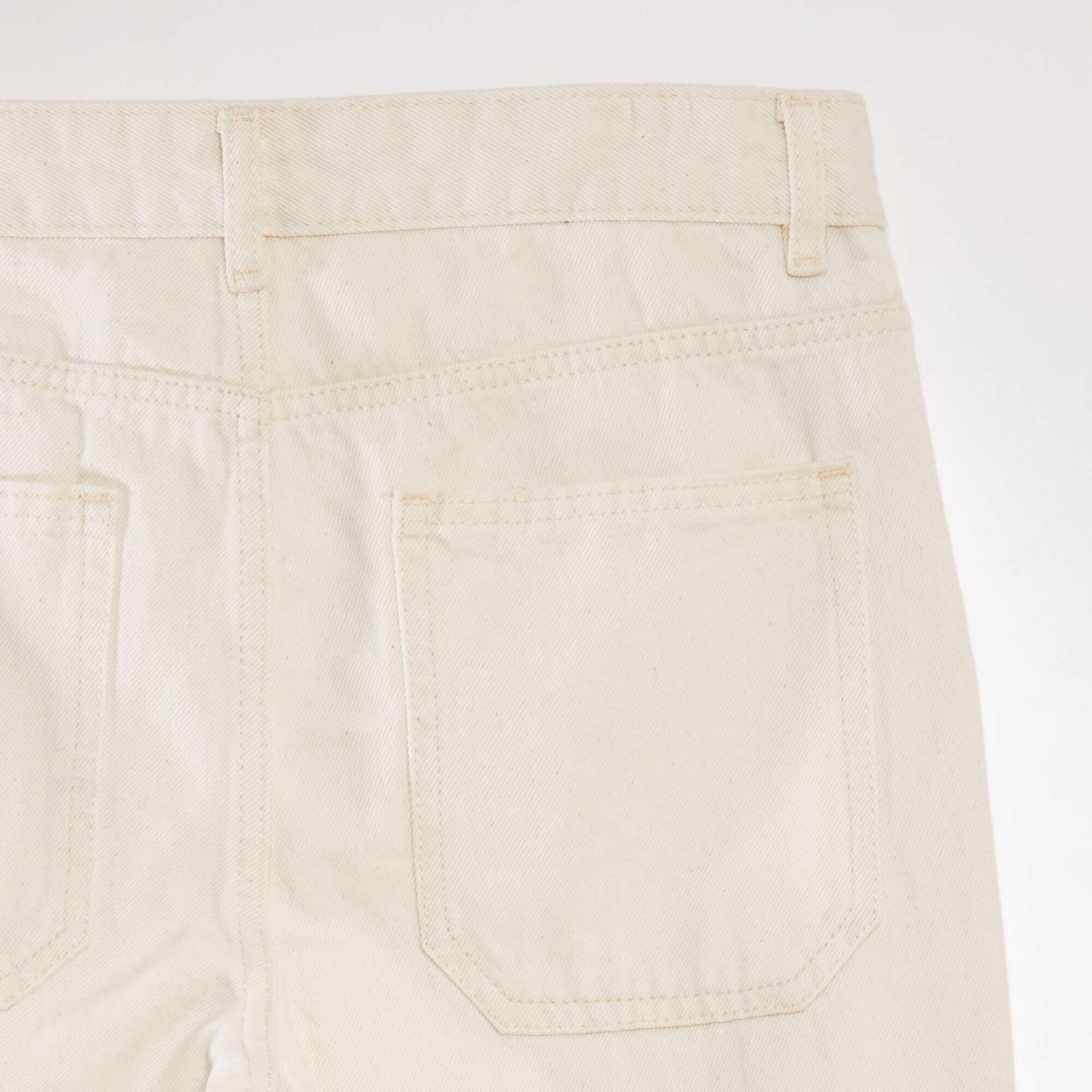 5-pocket straight-leg jeans BEIGE