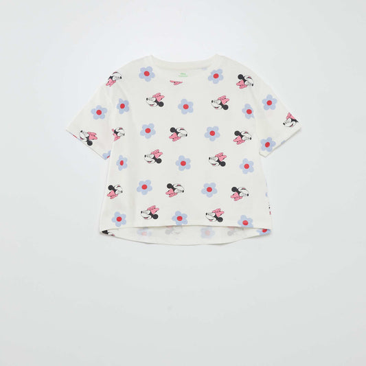 ‘Minnie’ T-shirt with round neck WHITE