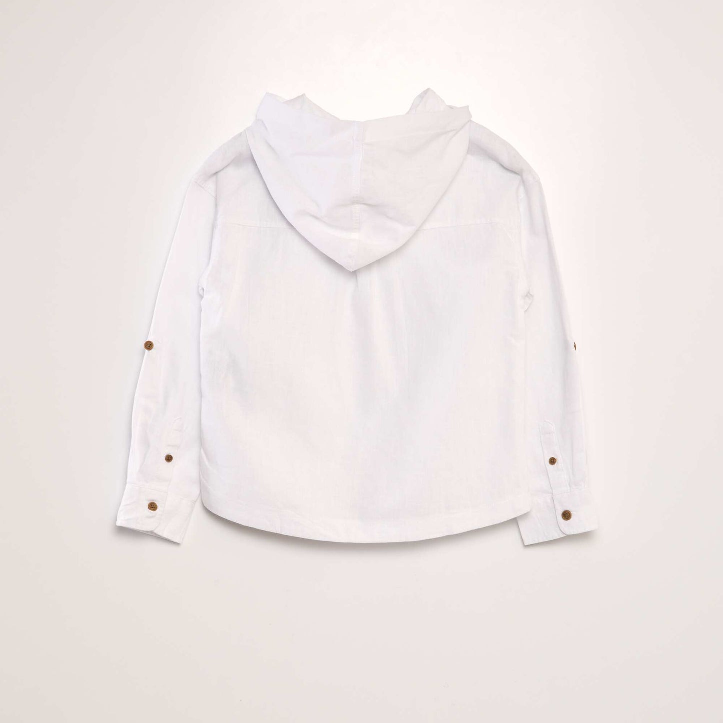 Linen and cotton shirt white