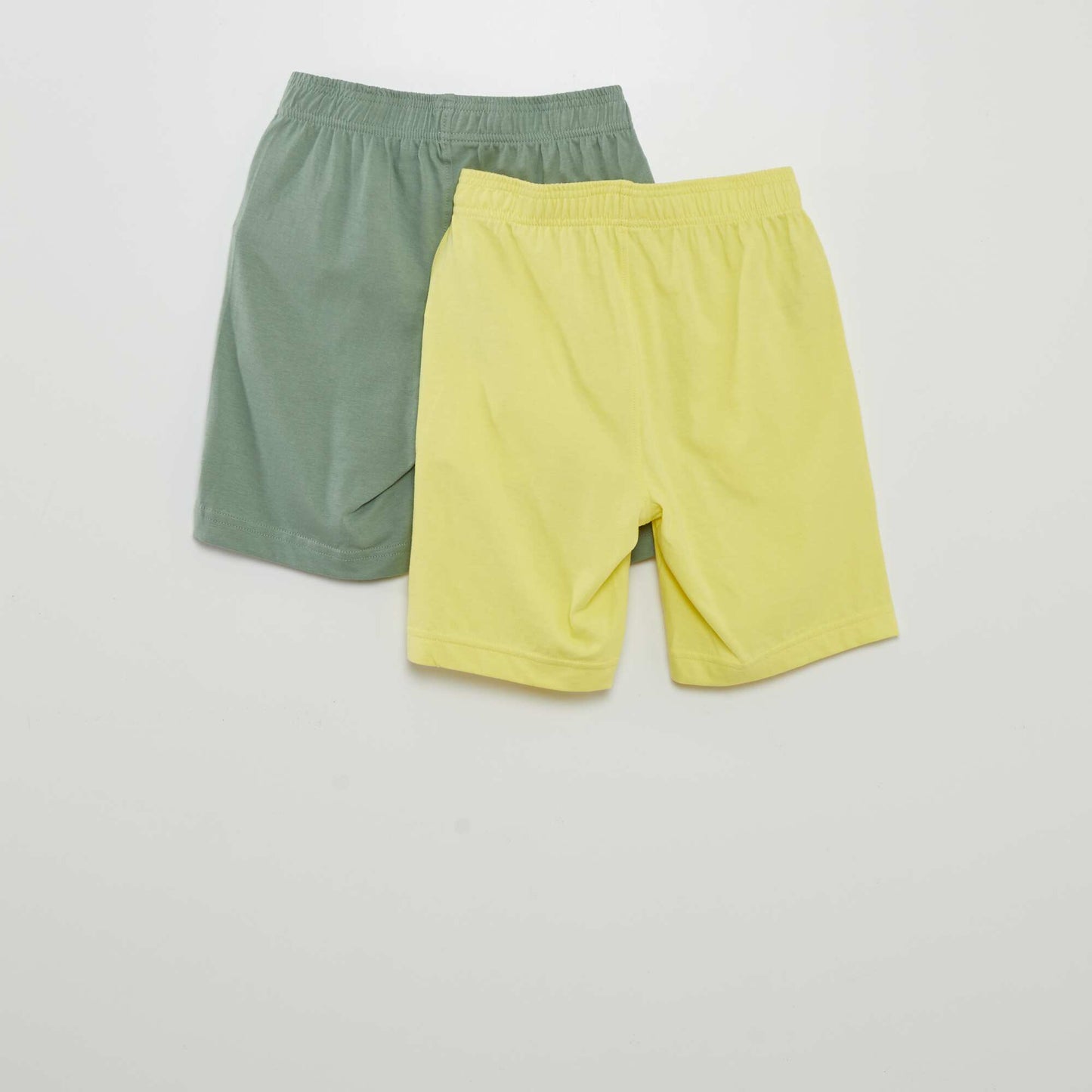 Pack of 2 plain shorts YELLOW