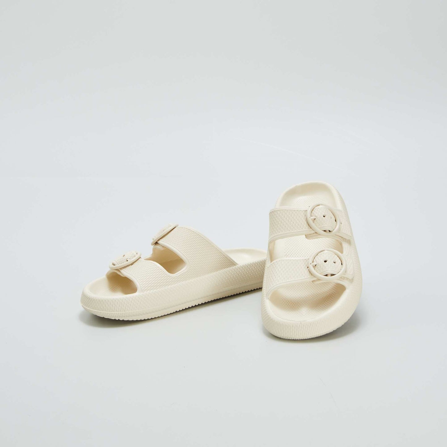 Sliders with buckles BEIGE