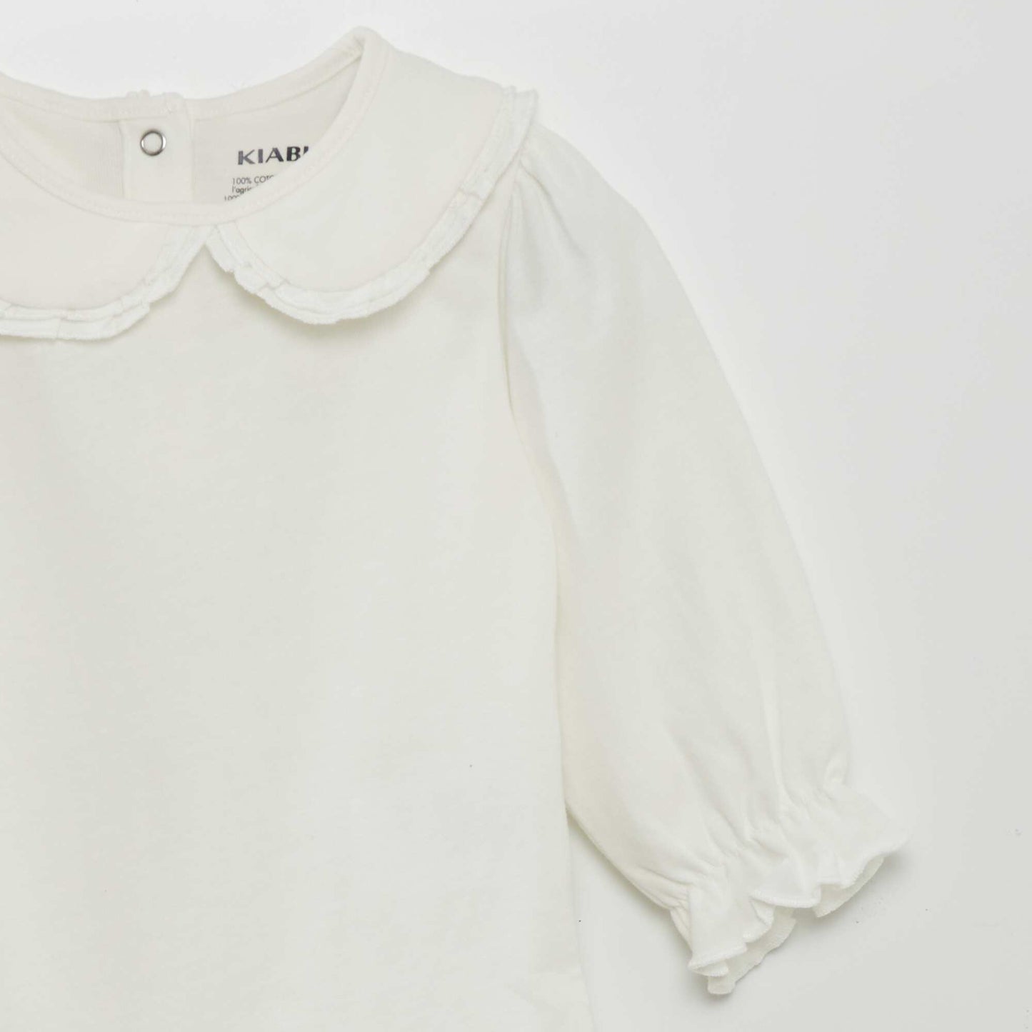 Body with Peter Pan collar WHITE