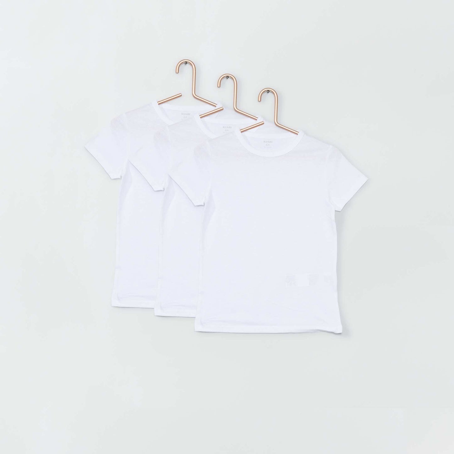 Pack of 3 eco-design bodysuits white