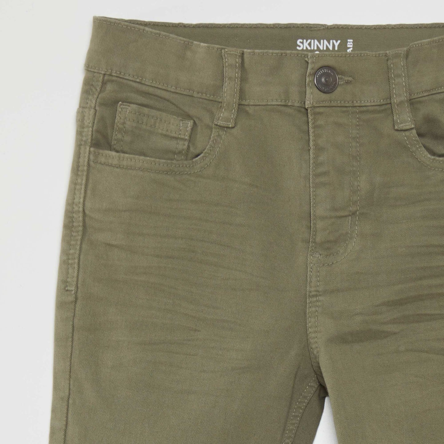 Skinny trousers with five pockets GREEN