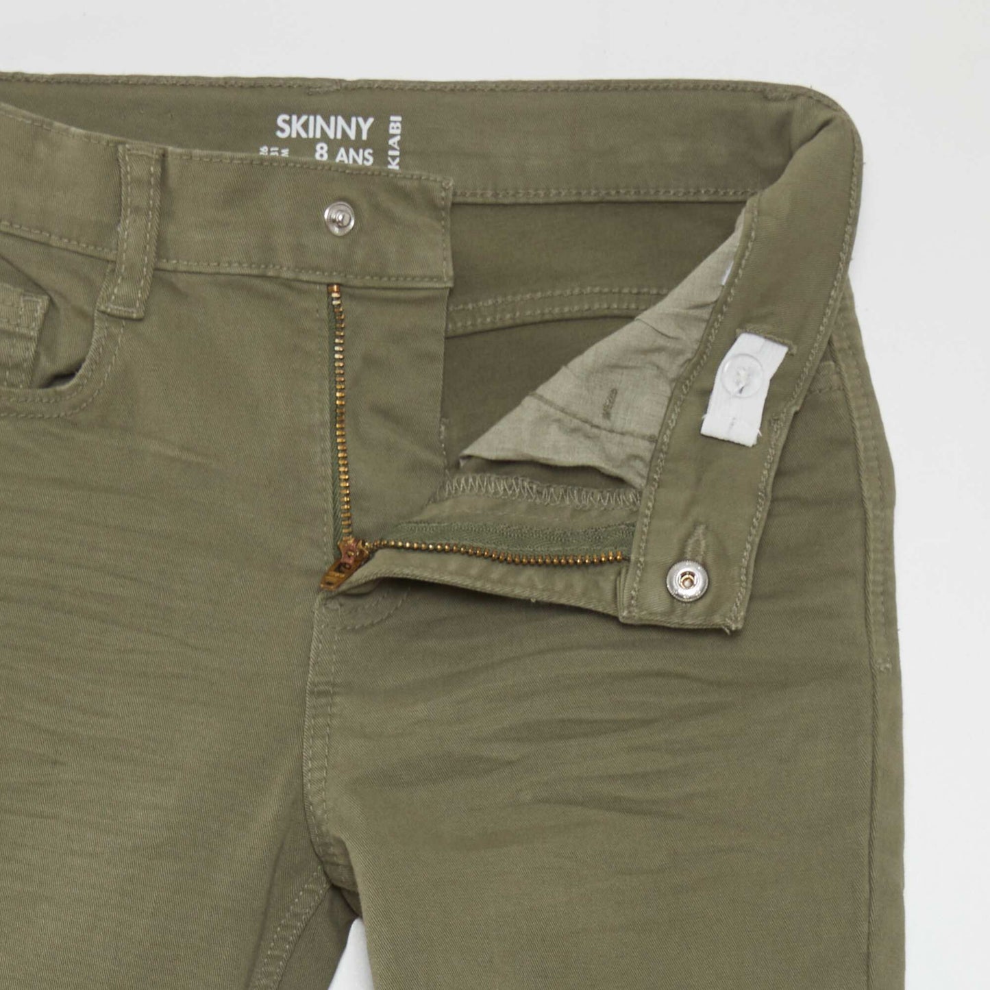 Skinny trousers with five pockets GREEN