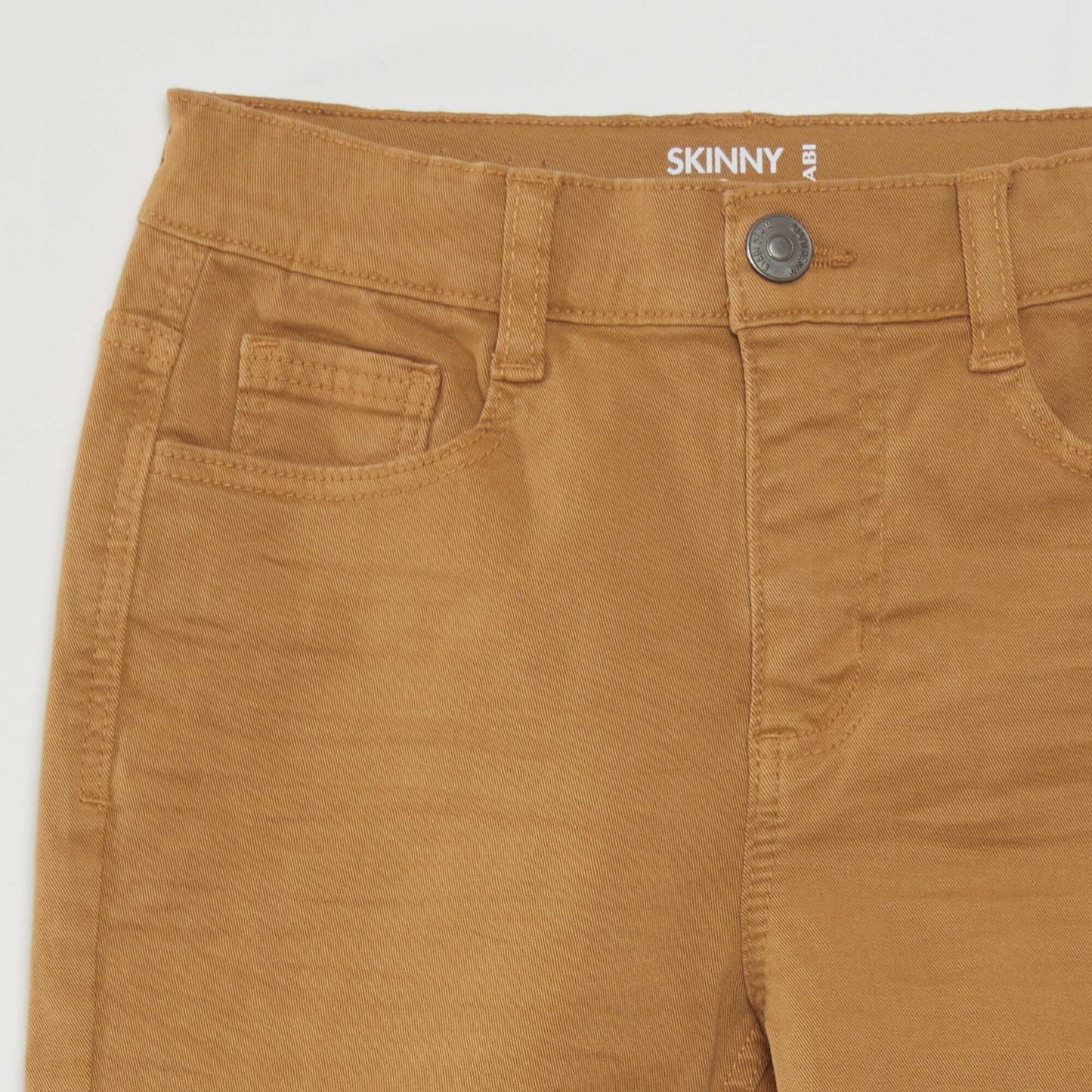 Skinny trousers with five pockets BROWN