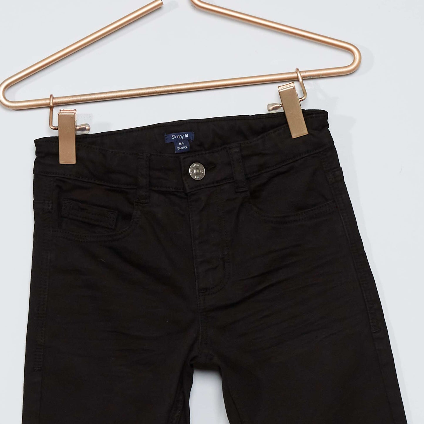 Skinny trousers with five pockets black