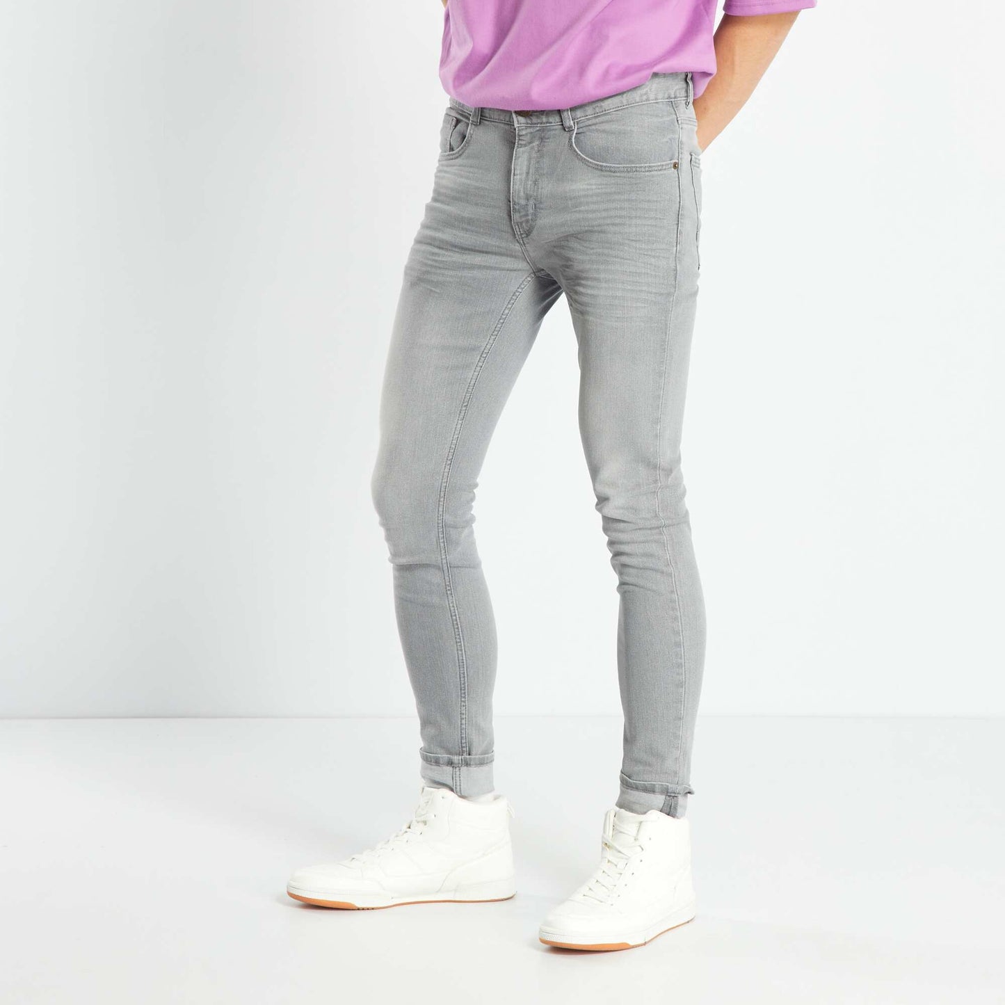 Eco-design skinny jeans GREY