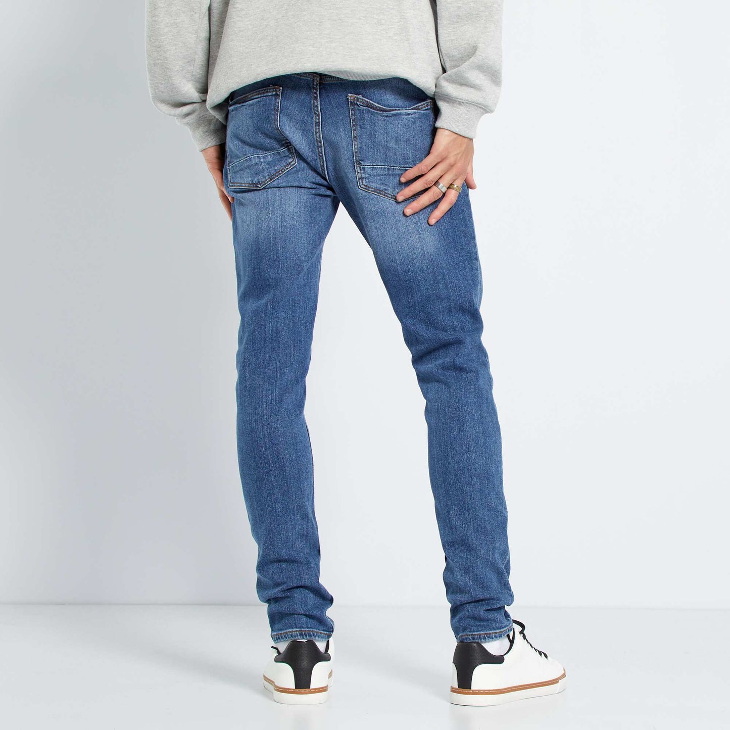 Eco-design slim-fit jeans stone