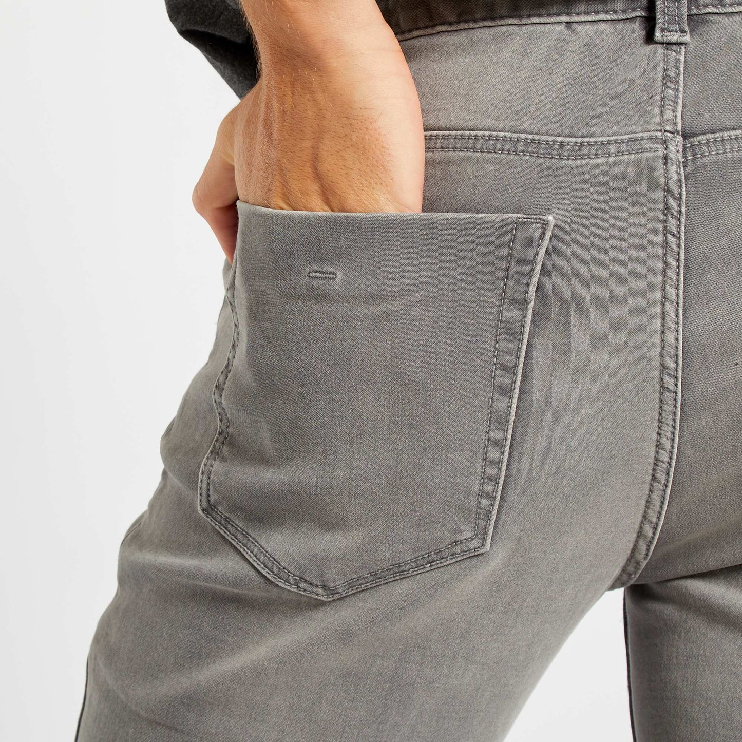 Slim-fit stretch jeans grey