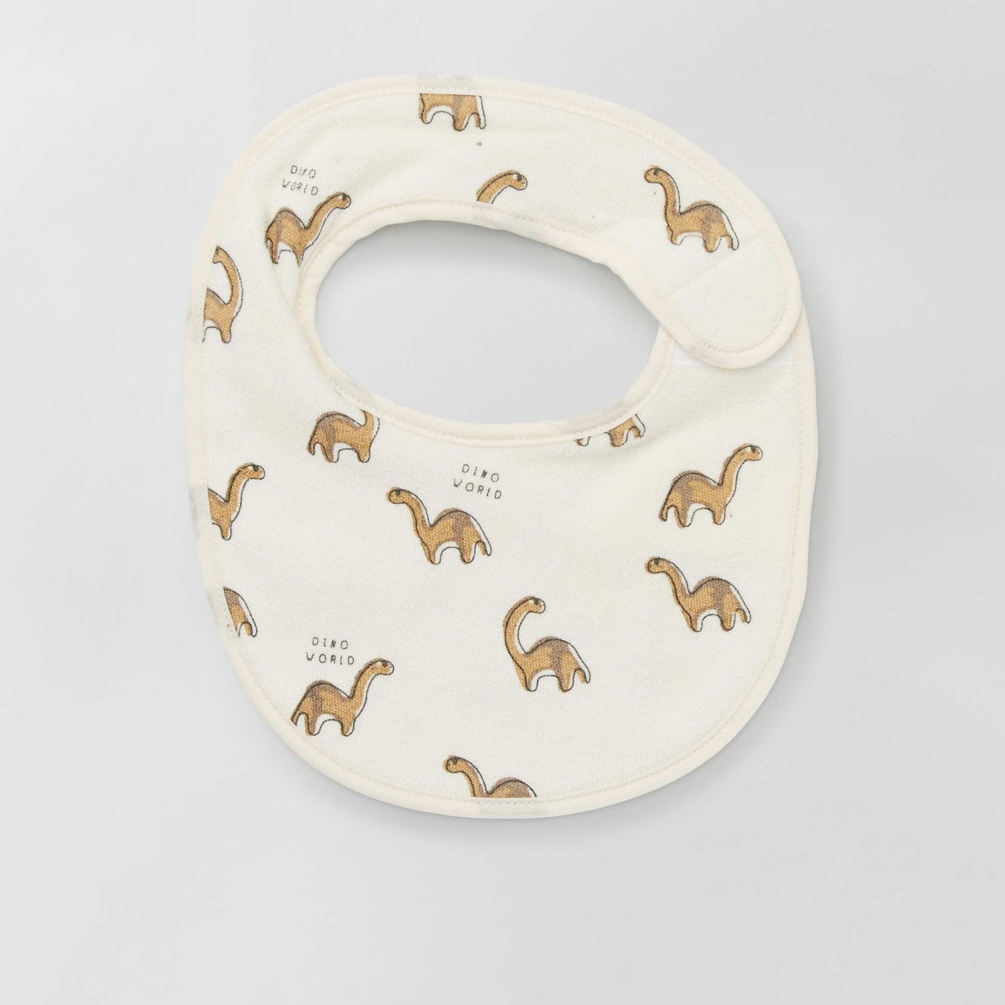 Pack of 5 towelling bibs WHITE