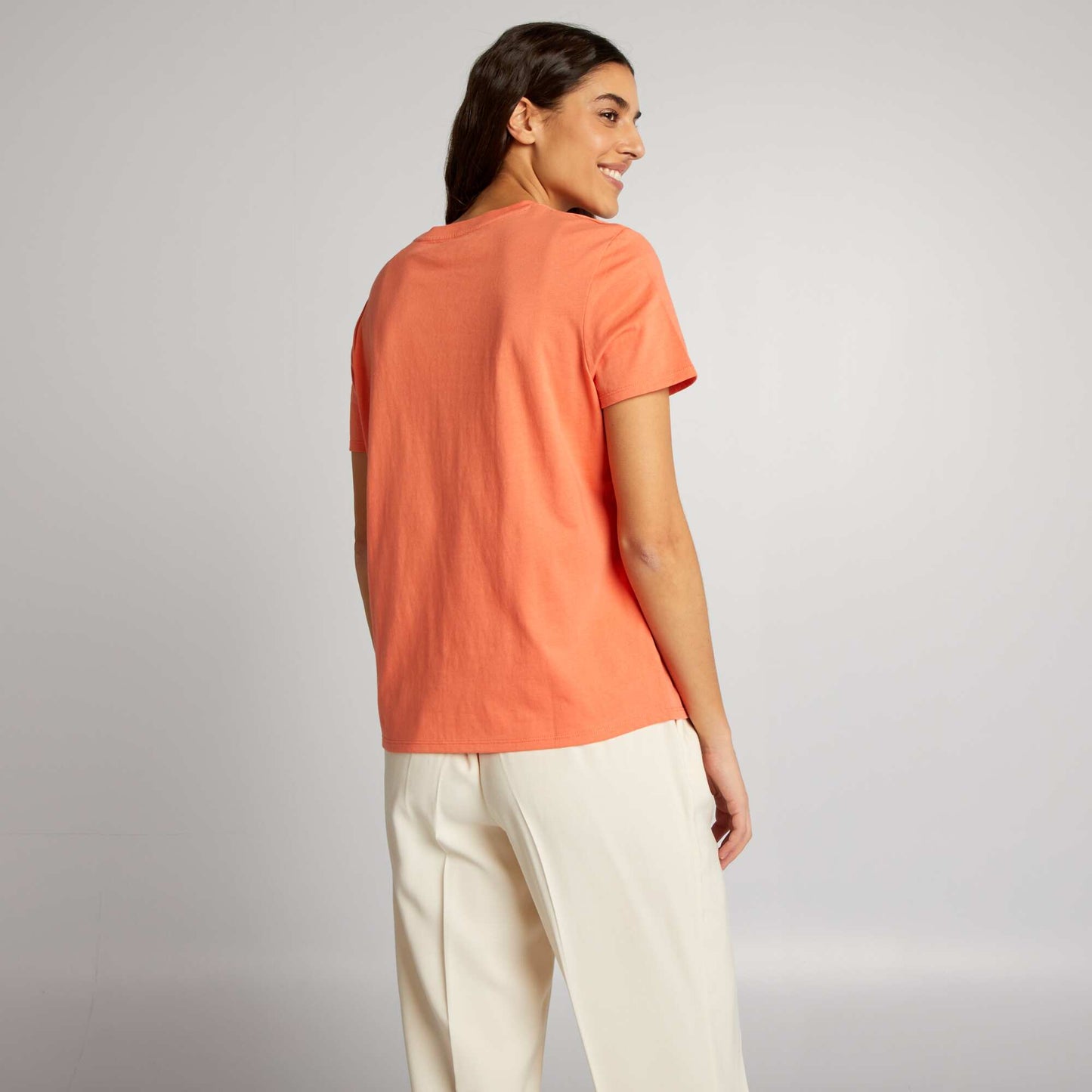 Plain jersey T-shirt PINK