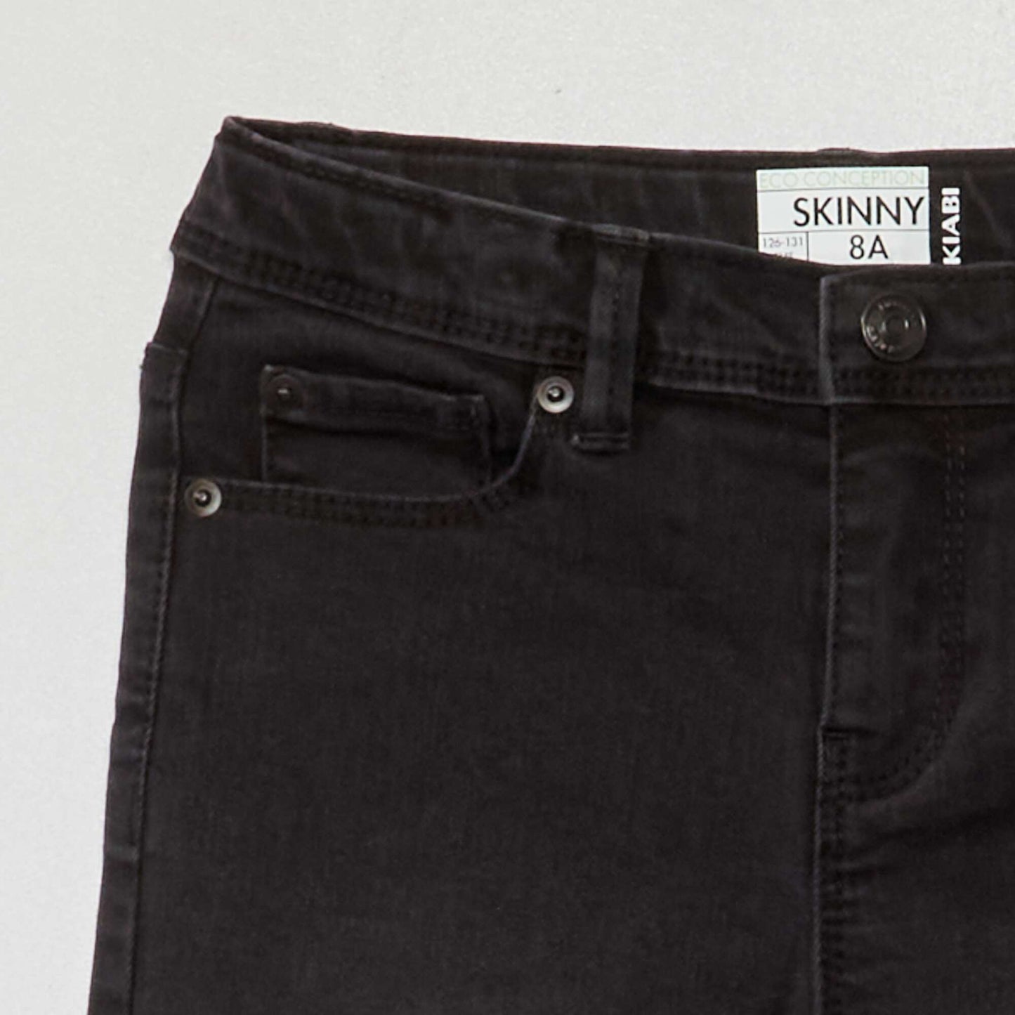 Eco-design skinny jeans BLACK