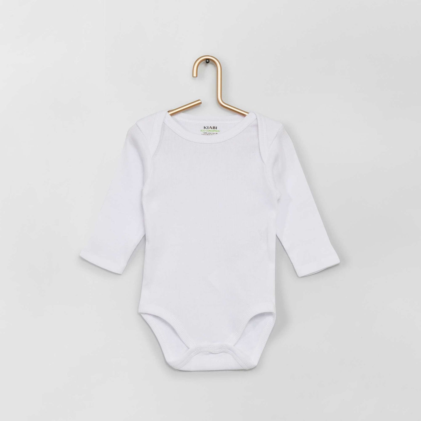 Pack of 3 long-sleeved bodies WHITE