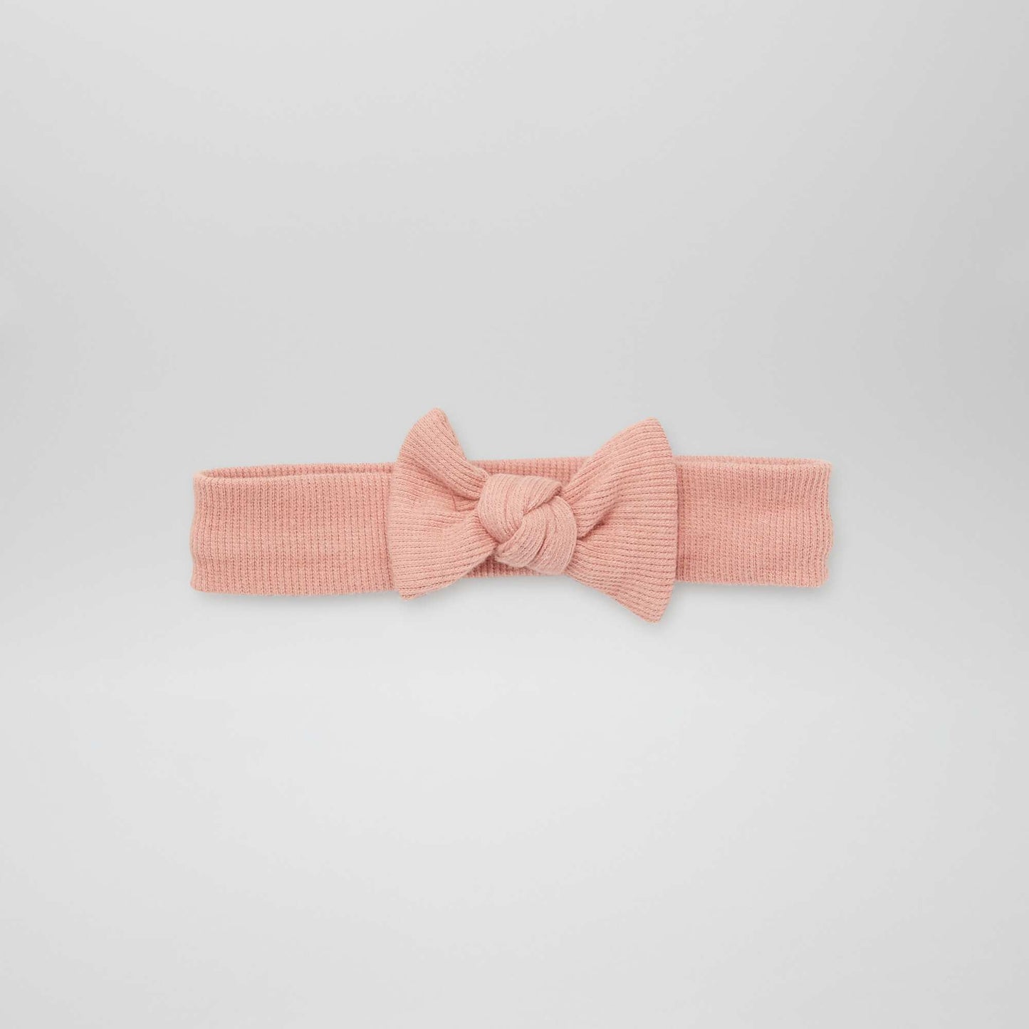 عصابة رأس جيرسيه مضلعة رماد الورد