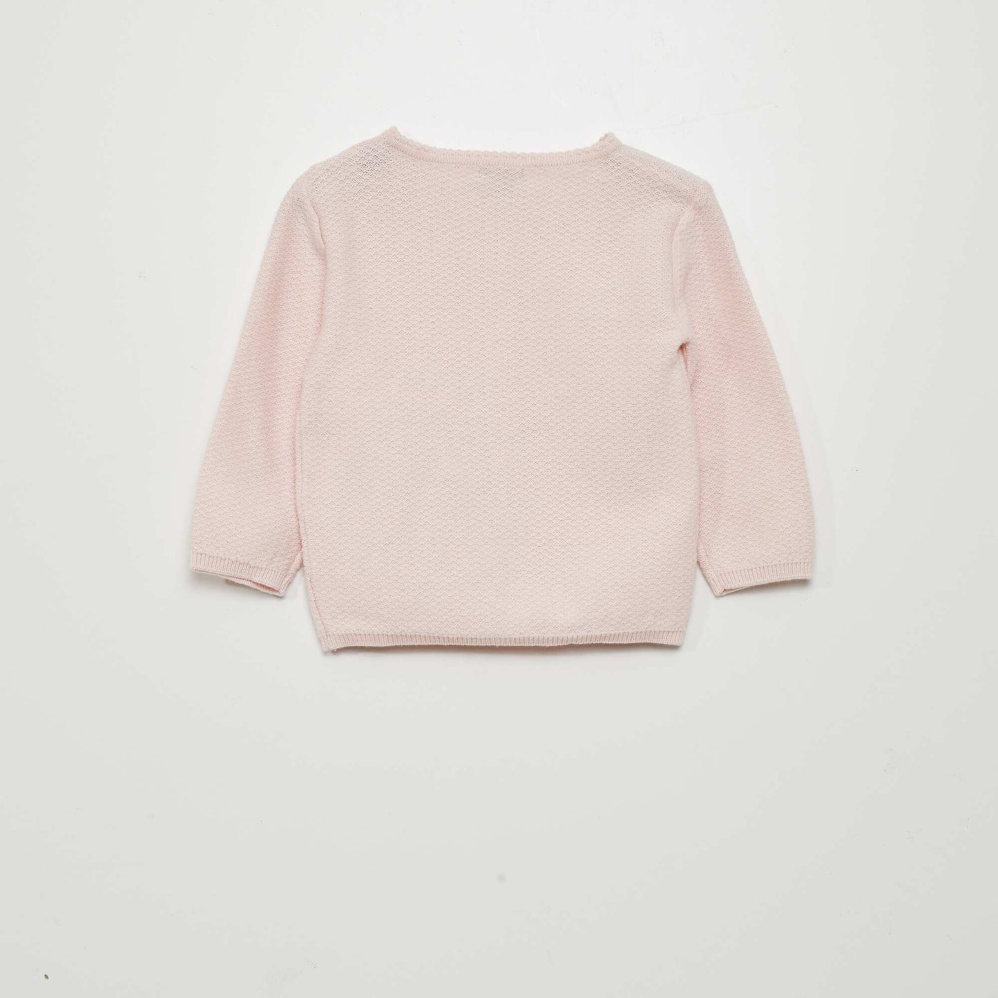 كارديجان محبوك زخرفي وردي