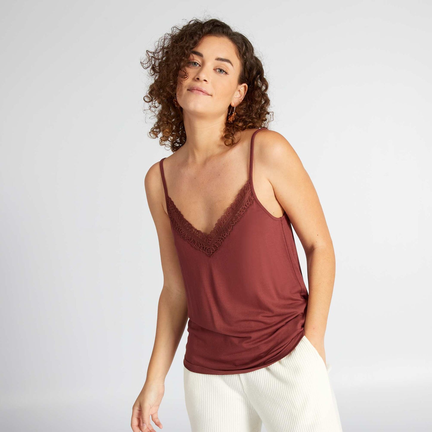 Bedtime vest top ANDO RED