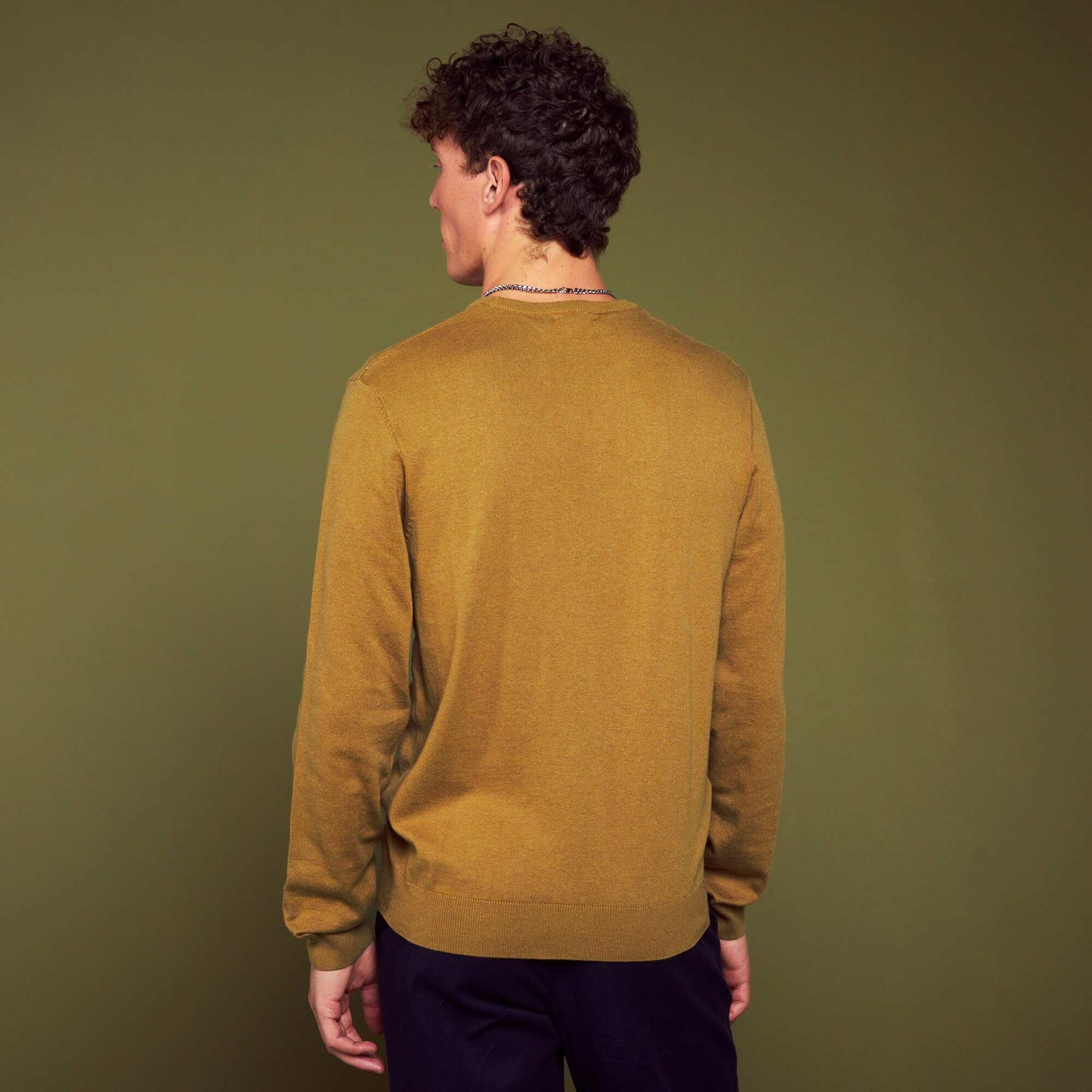 Round neck sweater YELLOW CHIN