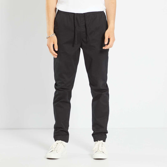 Jogger-style trousers Black