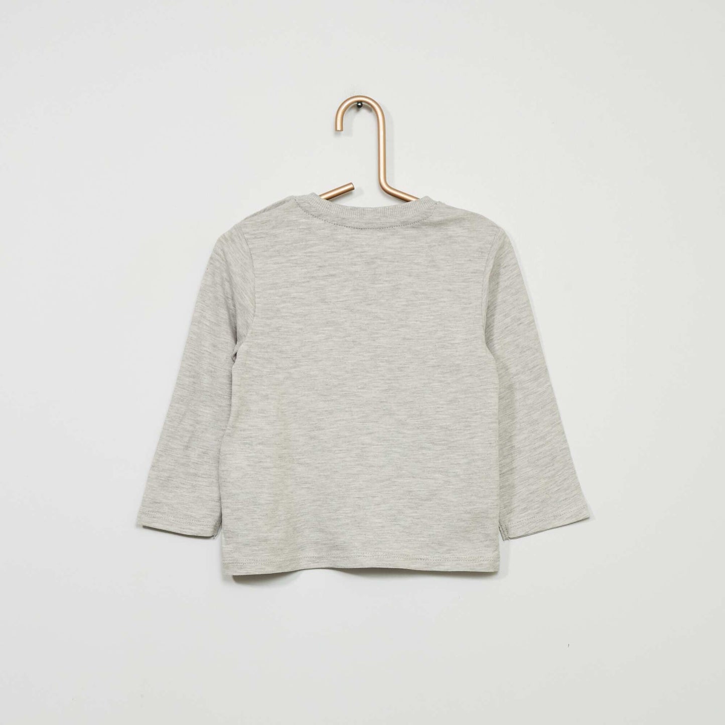 Round neck T-shirt with pocket GREY